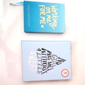 Blue Motivational Journals Fitness Self Reflection Set Of 2